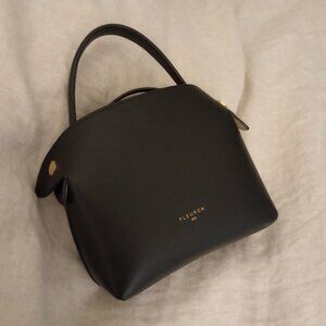 Fleuron Paris Mini Swann Bag Noir Lisse Black Gold Multiway bag